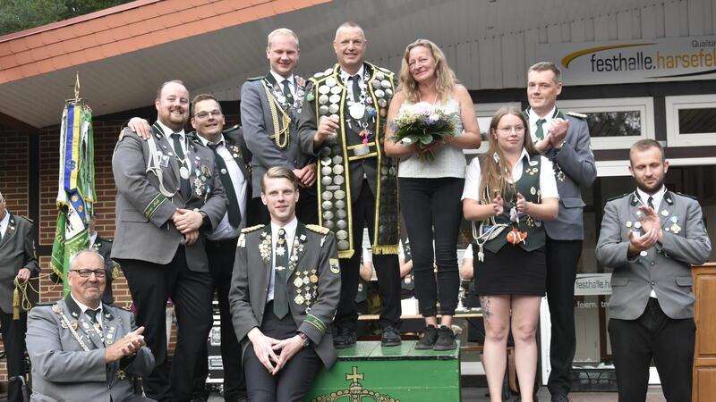 Die neuen Würdenträger in Harsefeld.