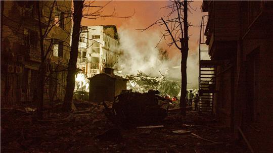 Die ostukrainische Großstadt Charkiw ist immer wieder Ziel russischer Luftangriffe. (Archivbild)