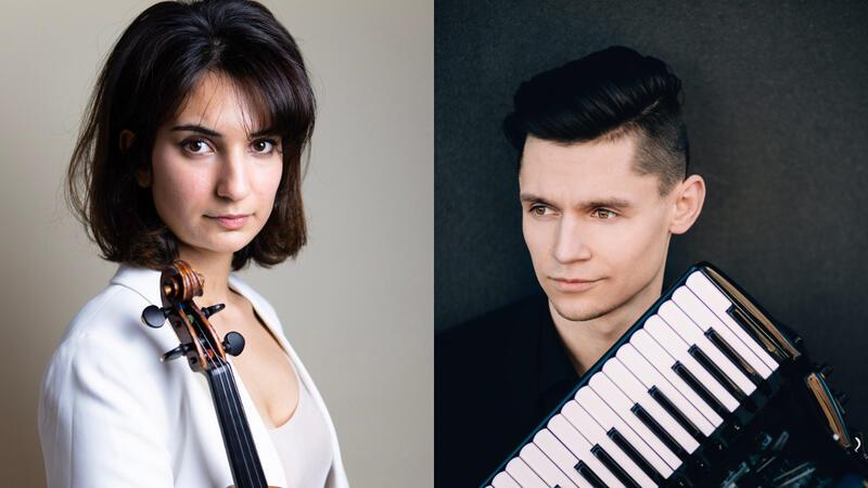 Im Schloss Agathenburg trifft Violine auf Akkordeon Die schwedische Violinistin Ava Bahari und der moldawische Akkordeonist Pavel Efremov bringen Virtuosität und Facetten-Reichtum mit zum Konzert auf Schloss Agathenburg.