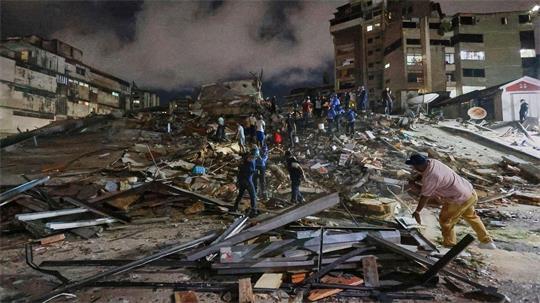 Die schweren Beben richteten nicht nur in der Hauptstadt Caracas gewaltige Schäden an.