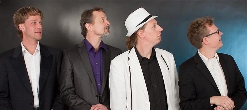 Die vier Musiker der Hamburger Band Blueswerft . Foto Blueswerft