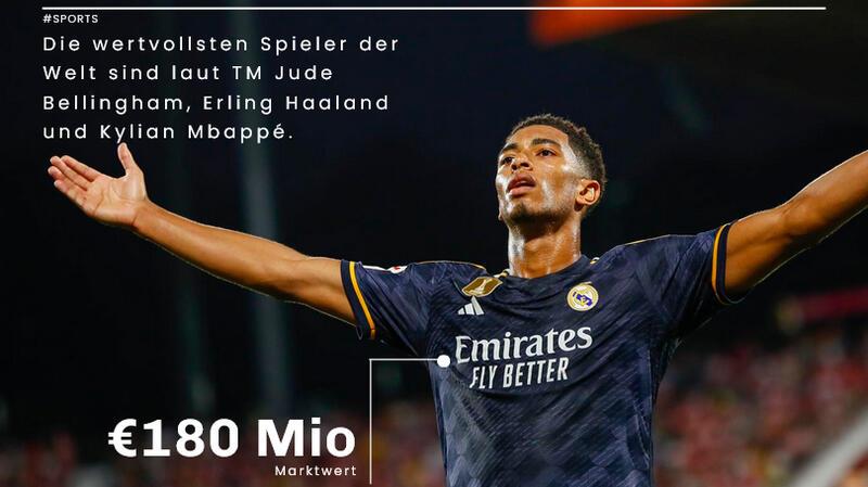 Die wertvollsten Spieler laut Transfermarkt.