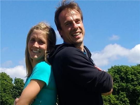 Die Horneburger Leichtathleten Christina und Dennis Seifried (Archivbild).