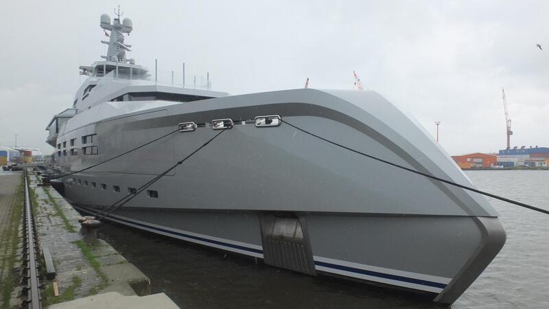 Diese 250 Millionen Euro teure Yacht hat am Wochenende Bremerhaven angelaufen