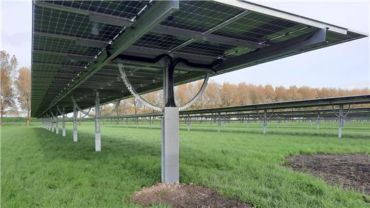 Diese Agri-PV-Anlagen hat Vattenfall Solar in den Niederlanden errichtet. So oder ähnlich könnten auch die Anlagen in Oederquart aussehen.