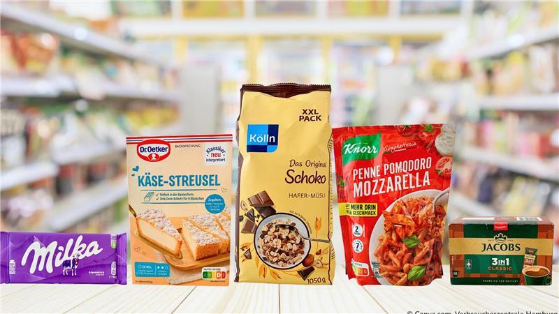 Diese Lebensmittel aus Supermarkt und Discounter stehen zur Wahl als "Mogelpackung des Jahres 2025".
