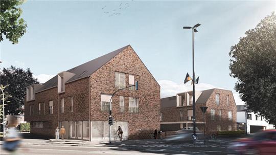 Diese Visualisierung des Architekturbüros Frenzel und Frenzel zeigt, wie die beiden Mehrfamilienhäuser auf dem Grundstück Marktstraße 9 in Altkloster aussehen werden.