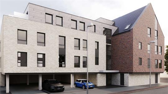 Diese Visualisierung zeigt den Neubau in der Teichstraße.