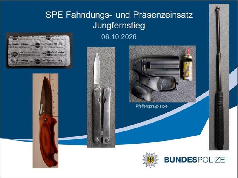Diese Waffen wurden sichergestellt.