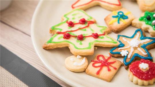 Diese Weihnachtsplätzchen sind himmlische Hingucker.