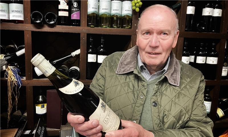 Diese schöne Flasche Wein ist 800 Euro wert - einer der edlen Tropfen, die Horst Seitz ab 2. Dezember abverkauft.