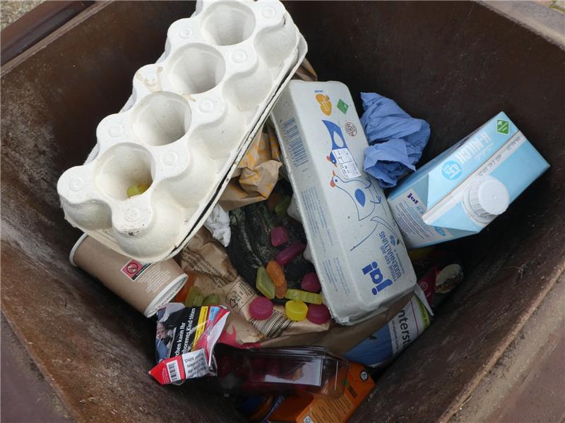 Wieder viele Biotonnen nicht geleert – Ein Haushalt sorgt für Entrüstung Dieses Biomülltonne in Grünendeich enthält fast nur Fremdstoffe. Sie blieb stehen. Foto Landkreis Stade