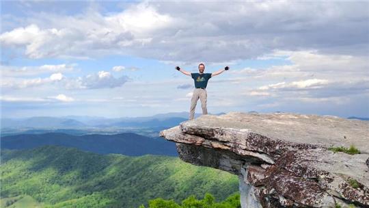 Dieses Foto ist ein Muss für jeden Thru-Hiker: Der McAfee Knob entlang des Appalachian Trails in der Nähe von Catawba.
