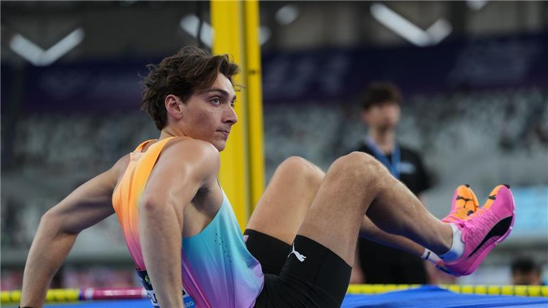 Abdilaahi nimmt Baumann auch deutschen 3.000-Meter-Rekord ab Diesmal kein Weltrekord: Stabhochspringer Armand Duplantis.