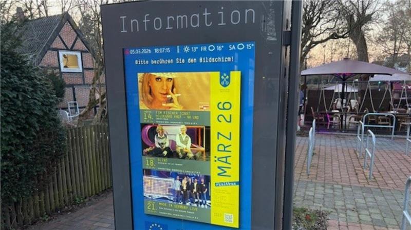 Digitale Infostele am Geesttor.