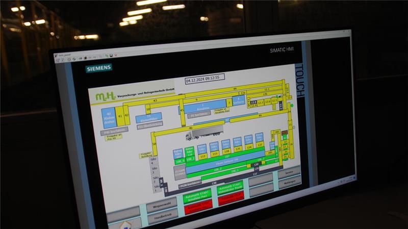 Digitale Steuerung im Überblick: die komplette Anlage im Harsefelder Kartoffellager auf dem Bildschirm.