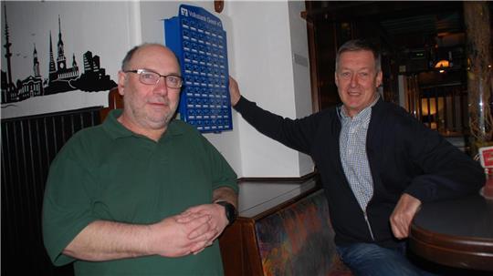 Dirk „Karlchen“ Karkusche (links) und Ernst Krupa vom Sparclub im Fofftein.