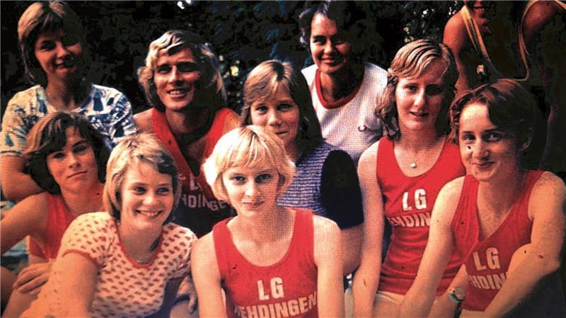 Dirk Ludewig als Trainer beim LG Kehdingen (Zweiter von links, hinten).