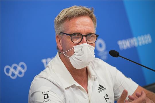 Dirk Schimmelpfennig, Vorstand Leistungssport beim Deutschen Olympischen Sportbund (DOSB) und Chef de Mission. Foto: Michael Kappeler/dpa