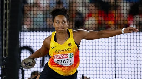 Diskuswerferin Shanice Craft holte EM-Silber.