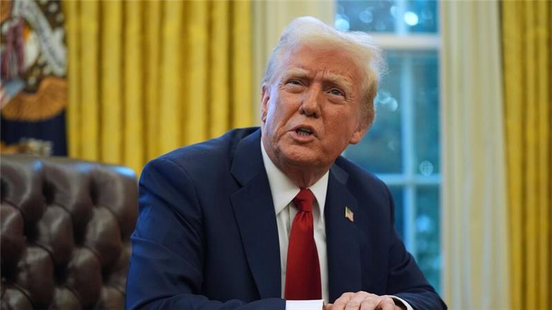 Donald Trump macht seine Zoll-Drohungen wahr. (Archivbild)