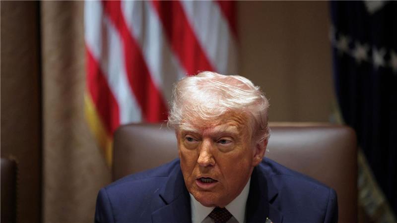 Trumps Regierung wegen Geheimchat-Affäre in Erklärungsnot Donald Trump wischt alle Vorwürfe zur Geheimchat-Affäre beiseite. (Archivbild)