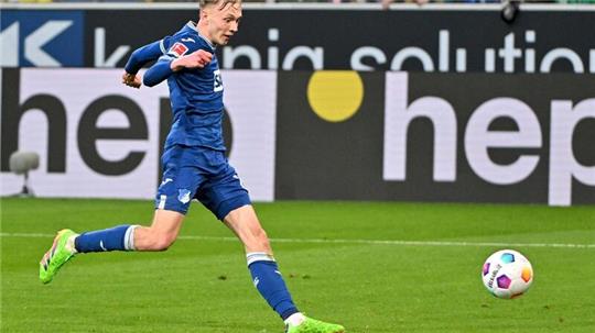 Doppeltorschütze: Hoffenheims Maximilian Beier erzielt hier das Tor zum 2:0.