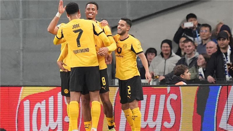 „Gute Chemie“: Nmecha lässt BVB in Kopenhagen jubeln Dortmund jubelt in Kopenhagen.