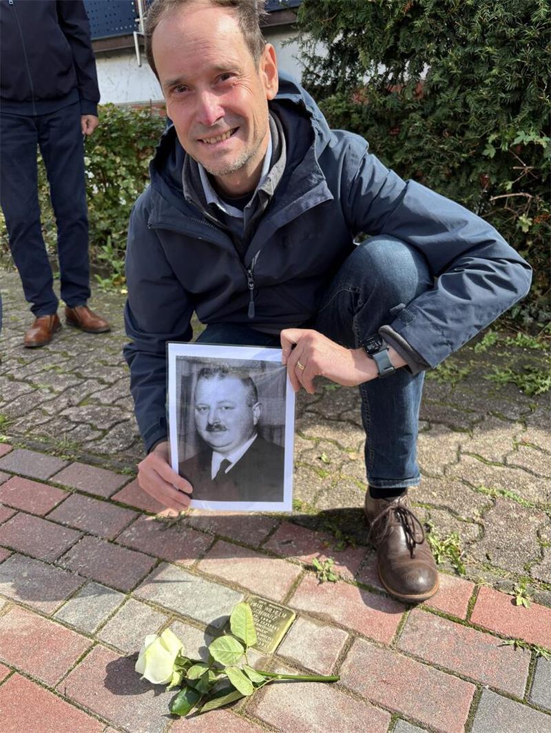 Dr. Hendrik Hauschild, Urenkel des Schlachters Paul Wilhelm Schwarz, initiierte das Gedenken.