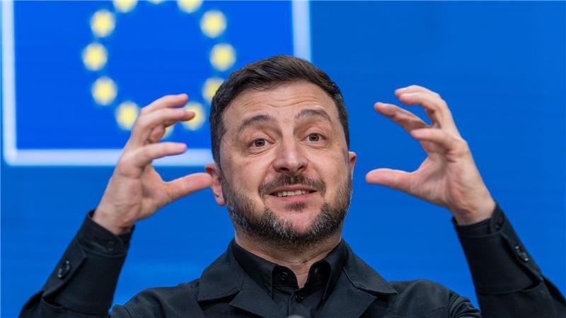 Drängt auf eine schnelle Entscheidung für Geld für sein Land: Der ukrainische Präsident Wolodymyr Selenskyj.