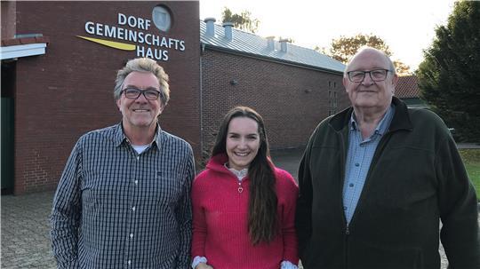 Drei von sieben Dorfmoderatoren für Balje: Frank Haferkorn, Wiebke Junge und Burchard von der Decken (von links).