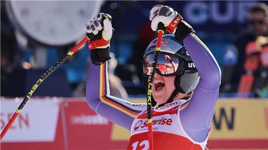 Dritter Weltcup-Sieg der Karriere: Emma Aicher sorgte in St. Moritz für Furore.