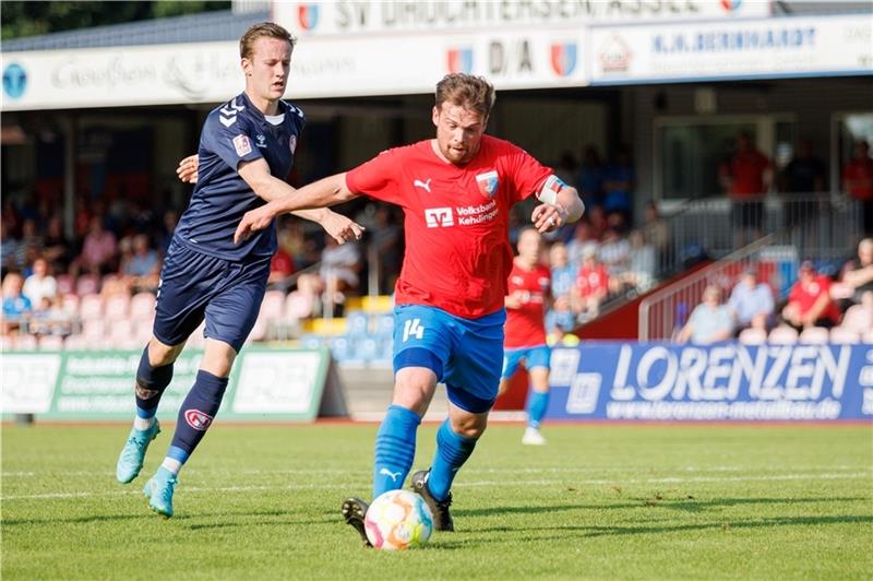 Corona-Ausbruch: D/A-Spiel abgesagt Drochtersen Mittelstürmer Alexander Neumann erzielte in dieser Saison bereits neun Tore. Am Sonntag hat er frei. Foto: Struwe (Archiv)