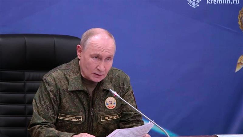 Nato arbeitet an Plänen für Ausbau der atomaren Abschreckung Drohte im Ukraine-Krieg schon indirekt mit einem Atomwaffeneinsatz: Russlands Präsident Wladimir Putin. (Archivbild)