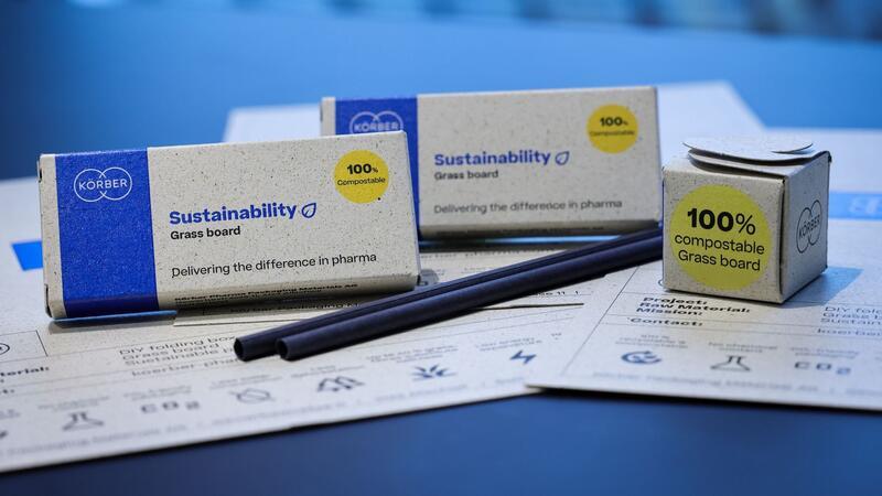Körber strebt bis 2040 „Netto-Null“ bei CO2-Emissionen an Dummys von Faltschachtel für Medikamente.