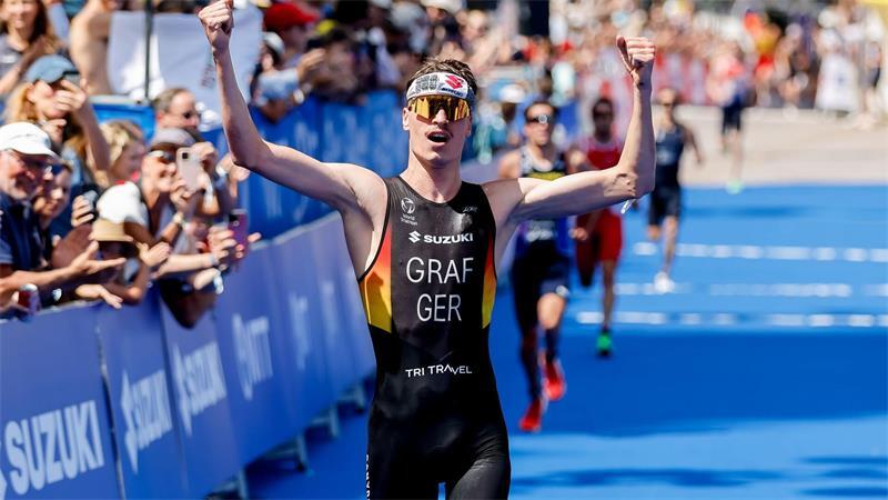 Lisa Tertsch und Henry Graf in Hamburg auf dem Podium Durfte sich über Platz drei in Hamburg freuen: Henry Graf.