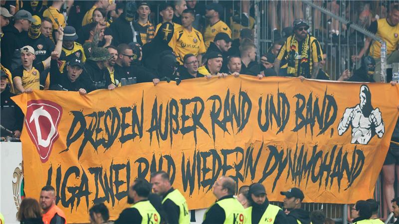 Dynamo Dresden führte in der Vorsaison die Bußgeld-Rangliste in der 3. Liga an. (Archivbild) 