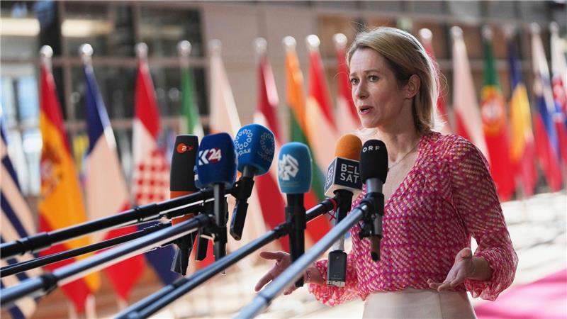 Lage in Gaza: EU baut Drohkulisse gegen Israel auf EU-Chefdiplomatin Kaja Kallas präsentiert das Inventar der europäischen Daumenschrauben. (Archivbild)