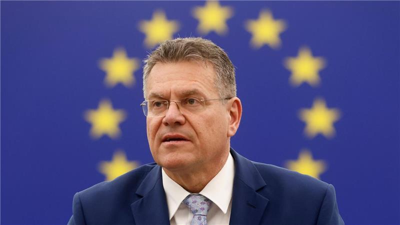 EU-Handelskommissar Maros Sefcovic sucht nach einer Einigung im Zollstreit mit den USA.