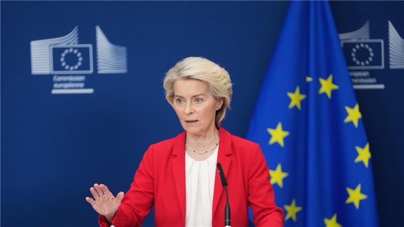 EU-Kommissionspräsidentin Ursula von der Leyen hatte X zuletzt deutlich kritisiert und auch mit Sanktionen gedroht. (Archivbild) 