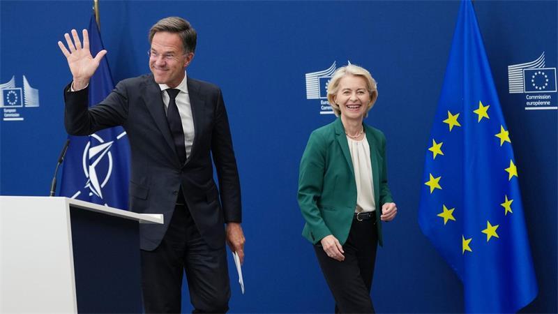 EU-Kommissionspräsidentin Ursula von der Leyen und Nato-Generalsekretär Mark Rutte äußern sich in Brüssel zum Vorfall mit einer Sprengstoffdrohne auf dem Flughafen Leipzig/Halle.