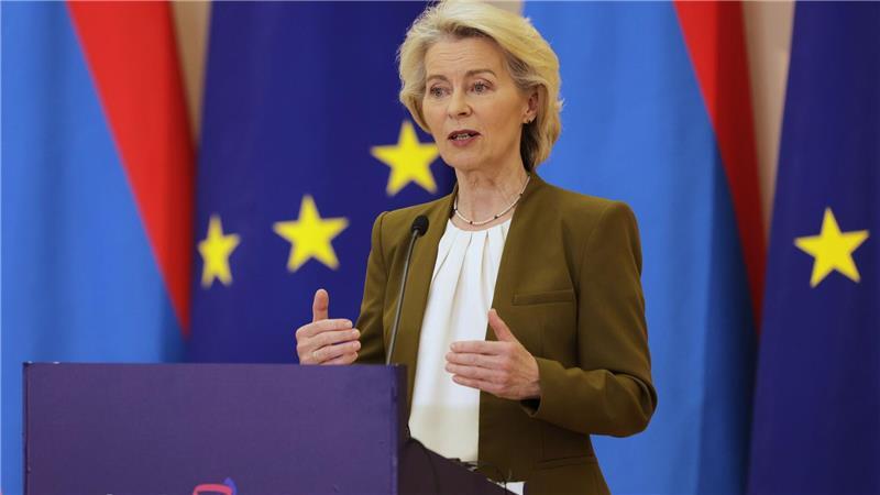 EU-Kommissionspräsidentin Ursula von der Leyen und US-Präsident Donald Trump verständigten sich im Sommer 2025 auf einen Zoll-Deal.