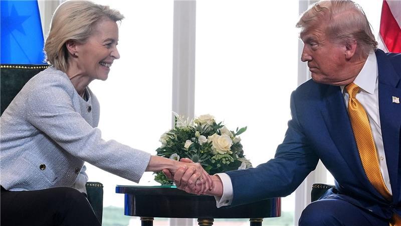 Industrie leidet unter US-Zöllen: „Geschäfte vor dem Aus“ EU-Kommissionspräsidentin von der Leyen hatte sich Ende Juli mit Trump geeinigt
