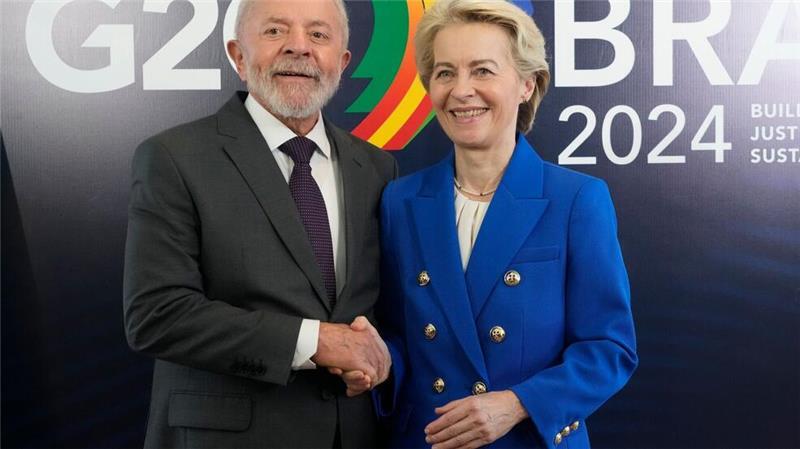 EU-Kommissionspräsidentin von der Leyen will Lulas Allianz gegen Hunger und Armut unterstützen.