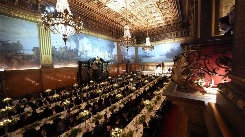 EU-Ratspräsident António Costa und Ex-Kanzlerin Angela Merkel (CDU) sind die diesjährigen Ehrengäste des Matthiae-Mahls im Großen Festsaal des Hamburger Rahthauses.