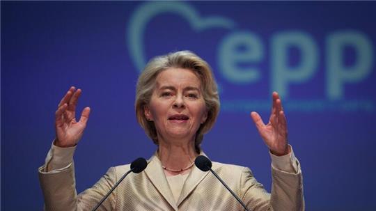 „EVP steht für Europa, für ein starkes, sicheres, friedliches, wohlhabendes, demokratisches und geeintes Europa“: Ursula von der Leyen.