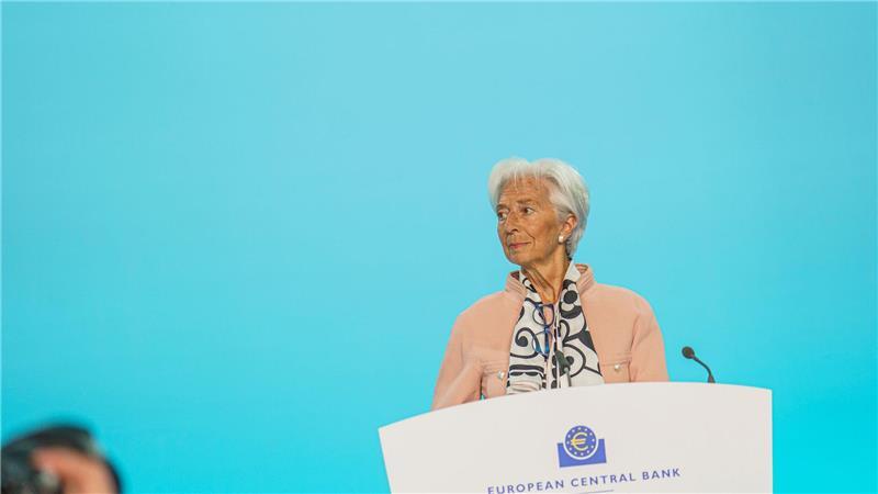EZB-Präsidentin Christine Lagarde sieht viel Unsicherheit weltweit 