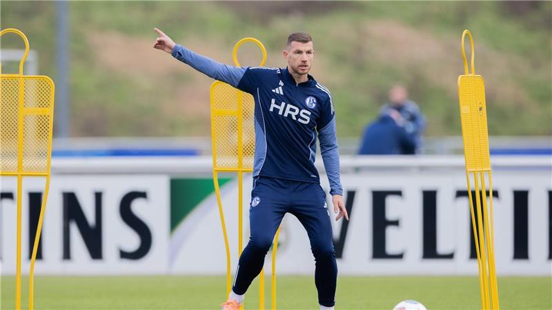 Edin Dzekos erstes Training auf Schalke lockt über 1.000 Fans an.