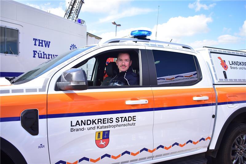 Eike Schmitters Einsatzgebiet: Wenn den Menschen im Landkreis Stade Katastrophen wie Stromausfälle, Unwetter oder Engpässe durch Wirtschaftskrisen drohen.