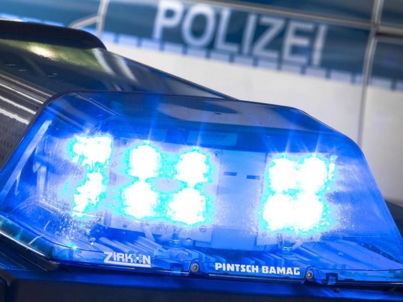 Diebe auf Baustellen unterwegs Ein Blaulicht leuchtet auf dem Dach eines Polizeiwagens. Foto: Friso Gentsch/dpa/Symbolbild